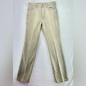 Wrangler Vintage Men's Classic Regular Fit Jeans For Real Cowboys Khaki 33x36